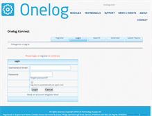 Tablet Screenshot of forum.onelog.com